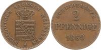Sachsen-Meiningen, Herzogtum Cu 2 Pfennig Georg II., 1866 - 1914 -