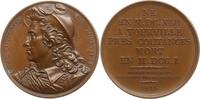 Frankreich, Königreich Bronzemedaille Suite Durand, v. Pingret, Admiral Anne-Hilarion de Costentin, Comte de Tourville -
