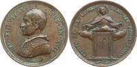 Vatikan Bronzemedaille Leo XIII., 1878 - 1903, von Bianchi, auf das heilige Jahr -