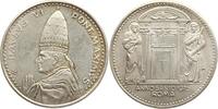 Vatikan Versilberte Bronzemedaille Paul VI., 1963 - 1978, Anno Santo, Riffelrand -