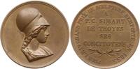Frankreich, Königreich, Troyes, Stadt Bronzemedaille von Dubois, Erster Preis Bildhauerei, A P.C. SIMART DES TROYES DE CONCITOYENS -