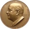 Österreich, Stadt Wien Große einseitige Bronzemedaille von Hartig, 70. Geburtstag Richard Meister, 1881 - 1964, Philosoph und Philologe -