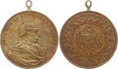 Deutschland, Kaiserreich, Preußen, Königreich Tragbare Bronzemedaille Wilhelm II., 1888 - 1918, Wappen aller deutschen Staaten um Reichsadler -