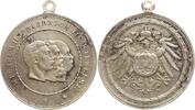 Deutschland, Kaiserreich, Preußen, Königreich Tragbare versilberte Bronzemedaille Wilhelm II, 1888 - 1918, auf das Dreikaiserjahr -