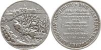 Schleswig, Eckernförde Weißmetallmedaille v. Löwenstein, Gefecht 3 J. Krieg, Fregatte Gefion, Linienschiff Christian VIII. -