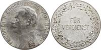 Baden, Großherzogtum Versilberte Verdienstmedaille Friedrich II., 1907 - 1918, Kriegsmetall (Zink) versilbert -