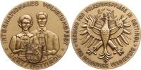 Österreich, Osttirol Versilberte Bronzemedaille Lienz, Internationales Volkstumsfest, Verdienstmedaille Verband Volkstumspflege -