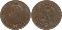 Frankreich, Kaiserreich 10 Centimes Napoleon III., 1852 - 1870, Straßburg -