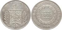 Brasilien 1000 Reis Pedro II., 1831 - 1889 -