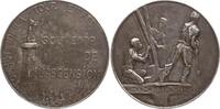 Frankreich, 3. Republik, Paris Bronzemedaille, versilbert auf den Eiffelturm anlässlich der Weltausstellung, Souvenir de l'Ascension -