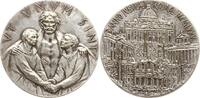 Vatikan Versilberte Bronzemedaille Paul VI., 1963 - 1978, v. Manfrini bei Colombo, auf das heilige Jahr -