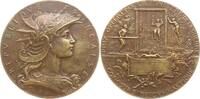 Frankreich, 3. Republik Große Bronzemedaille v. Dubois, Preismedaille des Kriegsministeriums, Concours de Gymnastique -