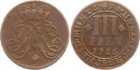 Münster, Bistum 3 Cu Pfennig Franz Arnold von Metternich, 1706 - 1718 -