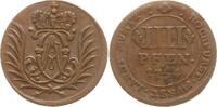 Münster, Bistum Cu 4 Pfennig Clemens August von Bayern, 1719 - 1761 -