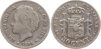 Spanien, Königreich 50 Centimos Alfonso XIII., 1886 - 1941 -