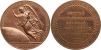 Frankreich, 3. Republik Große Bronzemedaille von W. Kluge, 50 Jahre Société Centrale Protestante d'Évangélisation -