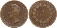 Französische Kolonien 5 Centimes Louis Philippe I., 1830 - 1848 -