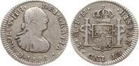 Mexiko unter Spanien 1/2 Real Carlos IV., 1788 - 1808 -
