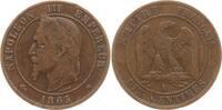 Frankreich, Kaiserreich 10 Centimes Napoleon III., 1852 - 1870, Paris -
