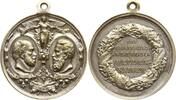 Deutschland, Kaiserreich, Preußen, Königreich Tragbare versilberte Bronzemedaille Wilhelm II, 1888 - 1918, Erinnerung an die beiden Helden - Kaiser -