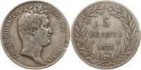 Frankreich, Königreich 5 Francs Louis Philippe I., 1830 - 1848, Limoges, vertiefte Randschrift -