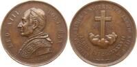 Vatikan Bronzemedaille Leo XIII., 1878 - 1903, auf sein 50. Priesterjubiläum, Signatur ROMAE -