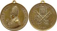 Vatikan Bronzemedaille Leo XIII., 1878 - 1903, von Reinemer und Spiegel, Wien, Jubiläums-Jahr -