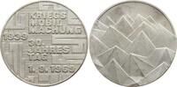 Schweiz Silbermedaille 1969, R! 30 Jahre Kriegs - Mobilmachung Vorzüglich - Stempelglanz