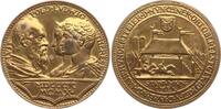 Bayern, Königreich Vergoldete Bronzemedaille Ludwig III., 1913 - 1918, von M. Dasio, 100 Jahre Oktoberfest -
