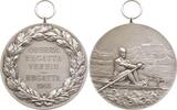 Deutschland, Kaiserreich, Mannheim, Stadt Feinsilbermedaille v. Lauer, Nürnberg, Preismedaille des Oberrheinischen Regatta Vereins -