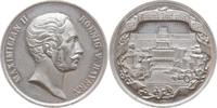 Bayern, Königreich Zinnmedaille München, Maximilian II. Joseph, 1848 - 1864, Industrie- und Gewerbeausstellung -