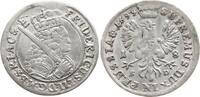 Brandenburg-Preußen 18 Gröscher Friedrich III., 1688 - 1701, Königsberg, Unterarm mit 8 Perlen -