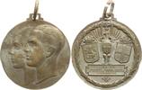 Casa Savoia, Haus Savoyen Tragbare Bronzemedaille Auf die Hochzeit von Umberto II. und Marie José von Belgien -