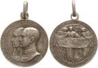 Casa Savoia, Haus Savoyen Tragbare Silbermedaille v. Rubino, Hochzeit Umberto II. mit Marie José von Belgien, Papst Pius XI. -