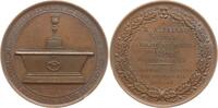 Frankreich, Königreich Bronzemedaille Karl X., 1824-1830, Vereinigung der reformierten Kirchen in St. Marie aux Mines -