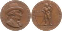 Schweiz - Fribourg Bronzemedaille Schweizerische Numismatische Gesellschaft, v. A.F. Jaccard, auf Louis d'Affry -