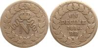 Frankreich, Kaiserreich 1 Decime Napoleon I. 1804 - 1814, 1815, Blocus de Strasbourg -