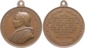 Vatikan Tragbare Bronzemedaille Rom, Pius IX., 1846 - 1878, auf die Caritative Brüderschaft des Vinzenz von Paul -