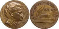 Russland - UdSSR Große Bronzemedaille v. Komschilov, auf den Komponisten Alexander Goldenweiser, 1875 - 1961 -