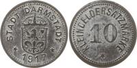 Darmstadt, Stadt 10 Pfennig Kleingeldersatzmarke Zink -