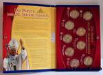 Vatikan Lot 9 Medaillen 2004 Die Päpste d. 20. Jh. im Glanz ihrer Gedenkprägungen Pius X. - Joh.Paul II. stgl. im Sammelfolder