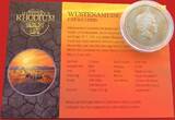 Niue 2 Dollars 2020 Silberunze mit Rhodium - Desert Life - Wüstenameise - Cataglyphis - Ameise PP + Zertifikat - wie abgebildet