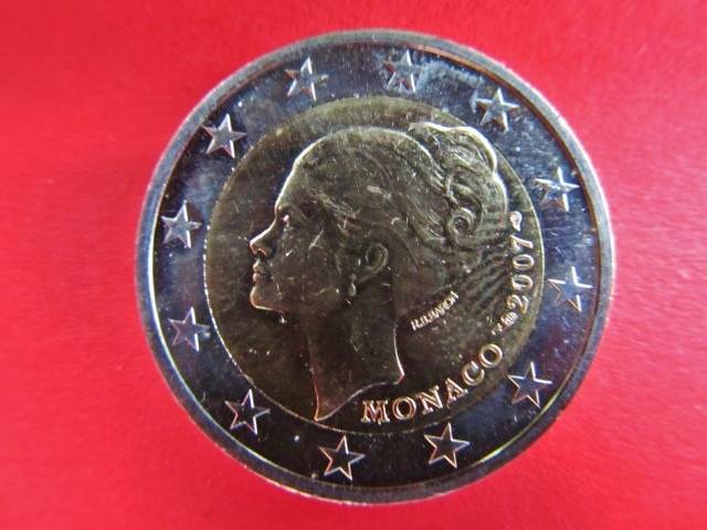 Fürstin Gracia Patricia Von Monaco 2 Euro Monaco 2 Euro 2007 2 € Grace Kelly Fürstin Gracia Patricia - selten