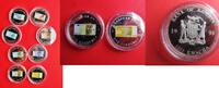 Zambia 8 x 1000 Kwacha European Unity - One Curreny - color Aplikkation 5,10,20,50,100,2 x 200,500 € -