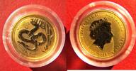 Australien 5 Dollars Gold Mini - Miniaturgoldmünze - 1/20 Goldunze - Lunar II - Jahr der Schlange -
