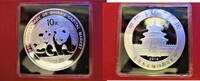 China 10 Yuan Sonderpanda Silber - Panda - Silberpanda - 1 Unze - Silberunze, Anniversary Capital market -