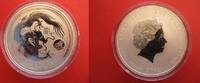Australien 1 Dollar mit Privy LÖWE Silberunze - Lunar Serie II - Jahr des Drachen Drache - 1 $ - 1 Unze Feinsilber -