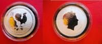 Australien 50 Cents Silberunze - Lunar Serie II - Jahr des Hahns - Hahn - 1/2 Unze Feinsilber -