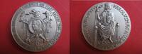 Deutschland / Aachen Silbermedaille Internationales Karlspreis der stadt Aachen - Prof.Dr. Karl Carstens -