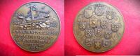 Niederland / Nederland Medaille Bronze - niederländischen Turnverein Rotterdam - 1933 - Schiff auf hoher See -